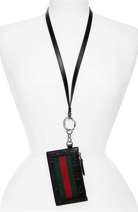 red gucci card holder men|Gucci card holder nordstrom.